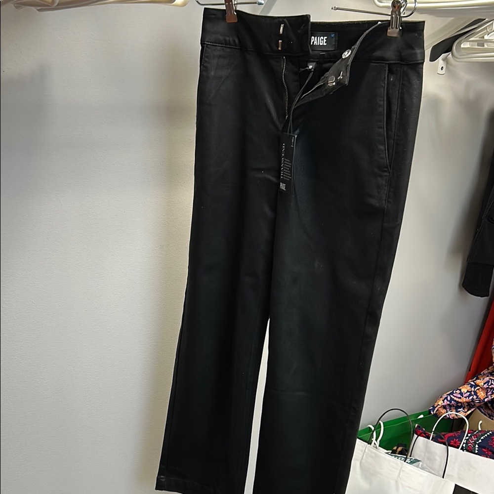 Paige Womens coated trouser Jeans